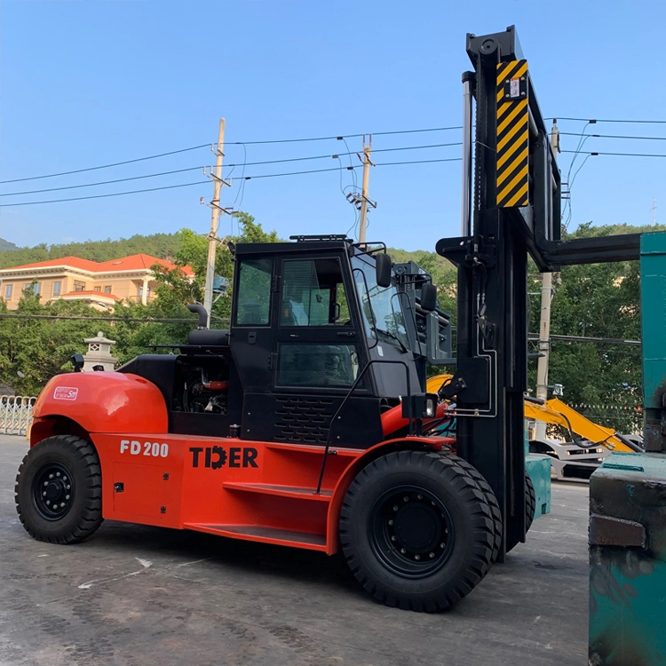 Tder Chinese Heavy Forklift 20 Ton Diesel Forklift Diesel Forklift 20 Ton for Quarry Loading Container