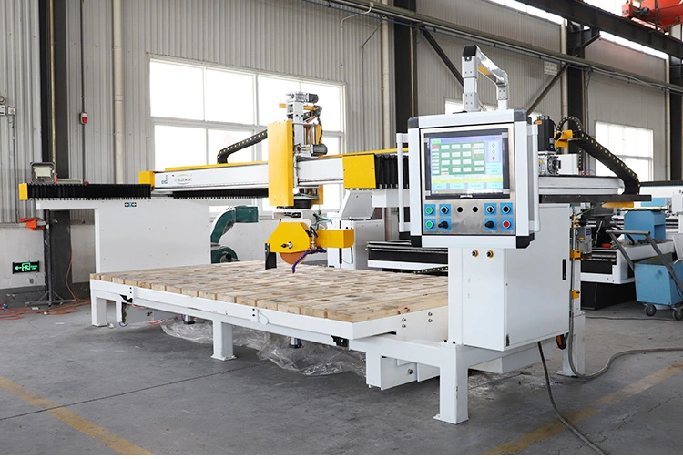 Marble Slabs Cutting CNC Bridge Saw 5axis Stone Cutting Bridge Saw with Table Tilting