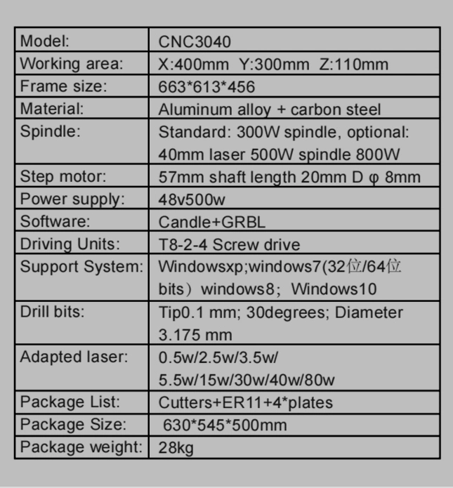 3040 Router Gold 300W 500W CNC Metal Engraving Machine for Stone