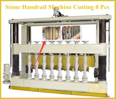 CNC Profiling Machine/4 Blades Stone Lathe Machine for Railing/Cutting Column/Baluster for Sale (DYF600)