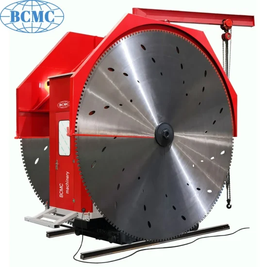 Bcmc High Efficiency Double Blade Stone Cutting Machine Powerfull Driving Motor Natural Hard Block Granite Quarry Cutting Machine for Sale Us Ca Za Zw