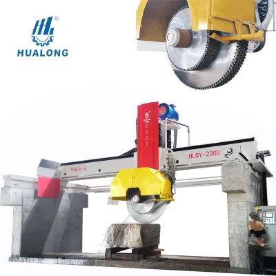 Hualong CE Automatic High Speed Multi Blade Stone Block Cuttter Cutting Machine for Marble Granite Quartz in India/Africa